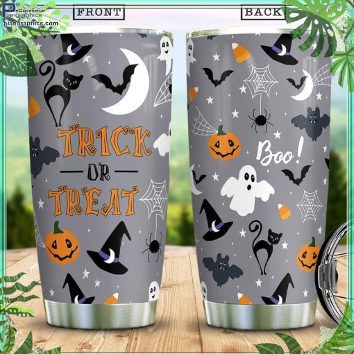 trick or treat funny halloween stainless steel tumbler cup 43 vRV6H