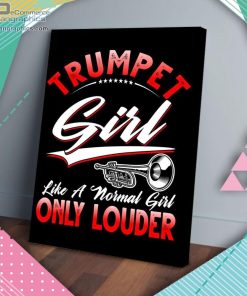 trumpet girl like a normal girl only louder matte wall art canvas and poster 1xzlW