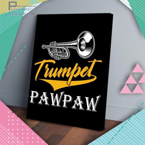 trumpet pawpaw matte wall art canvas and poster JoY4T