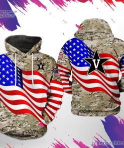 vanderbilt commodores ncaa us flag camo veteran 3d printed hoodie CMdI2
