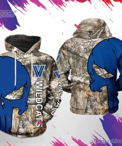 villanova wildcats ncaa camo veteran hunting 3d printed hoodie mfJtI
