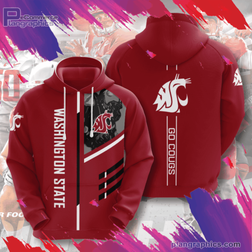 washington state american football 3d printed hoodie JTDum