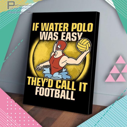 water polo football matte wall art canvas and poster kHzbQ