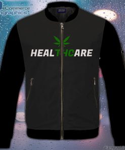 weed thc healthcare dope vector marijuana black bomber jacket 40Vp2