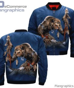 werewolf native american werewolf shaman bomber jacket BFY9l