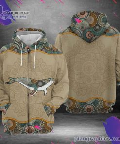 whale mandala 3d printed hoodie kyEBu