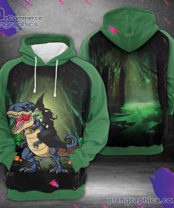 witch ride t rex 3d printed hoodie 3EoRl