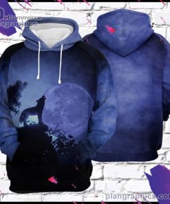 wolf night 3d printed hoodie pDrQ1