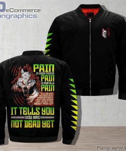 wolves at the gate pain is your friend pain is your ally pain bomber jacket KBVsv