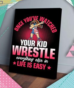 wrestle dapping life is easy matte wall art canvas and poster mvVlh