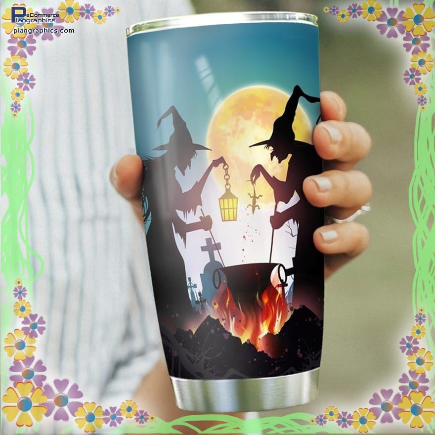 A Touch Of Magic A Pinch Of Fright Cast A Spell This Festive Night Witch Stainless Steel Tumbler