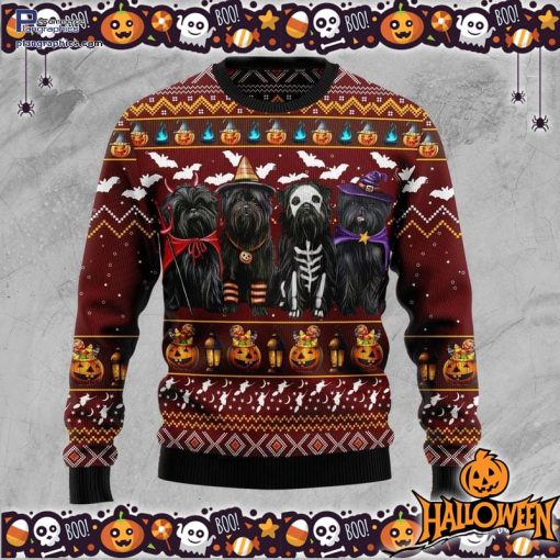 affenpinscher halloween ugly sweater 21 faK6a