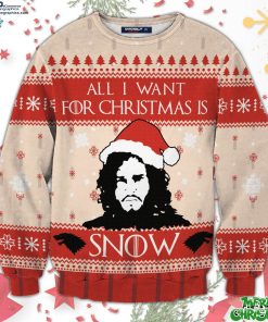 all i want for christmas is snow unisex all over print sweater hl1a1