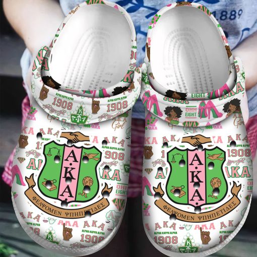 alpha kappa alpha aka 1908 crocs classic clogs shoes mgaltf