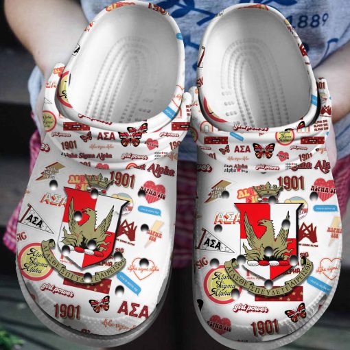 alpha sigma alpha crocs clog shoes ihlh7o