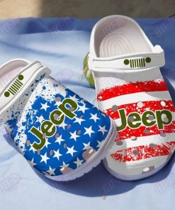 american flag jeep car crocs classic clogs shoes ml8npg