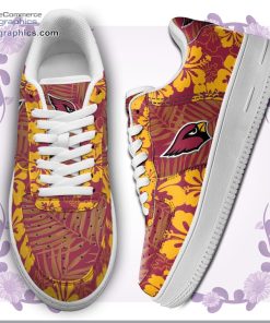 arizona cardinals nfl hibiscus hawaiian flowers air force 1 af1 sneakers shoes 25 7zR6G