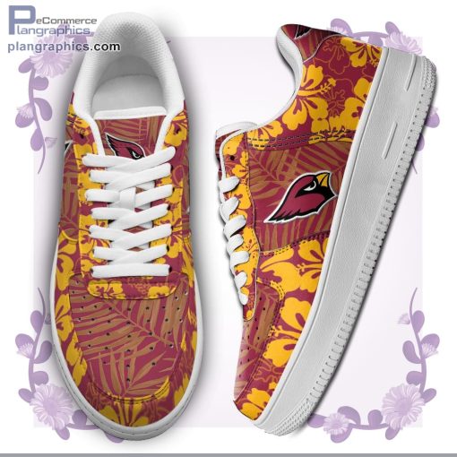 arizona cardinals nfl hibiscus hawaiian flowers air force 1 af1 sneakers shoes 25 7zR6G