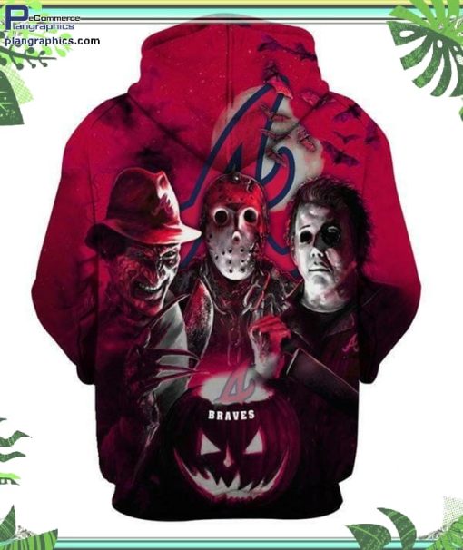 atlanta braves mlb horror halloween hoodie and zip hoodie GmxOf