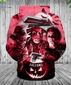 atlanta falcons nfl halloween horror night hoodie and zip hoodie eNqiS