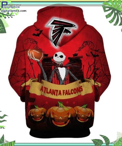 atlanta falcons nfl jack skellington halloween hoodie and zip hoodie MN50b