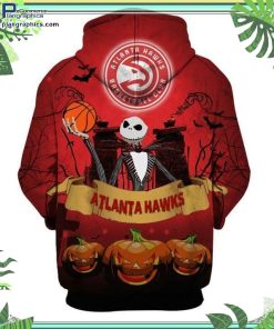 atlanta hawks nba jack skellington halloween hoodie and zip hoodie XcBv0