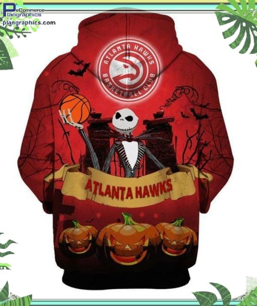atlanta hawks nba jack skellington halloween hoodie and zip hoodie XcBv0