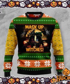 black cat witches halloween ugly sweater 32 ge5b3
