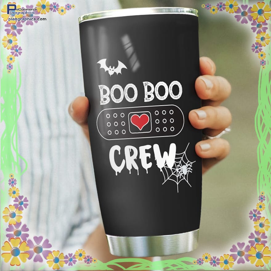 Boo Boo Crew Happy Halloween PatternsTrick Or Treat Stainless Steel Tumbler
