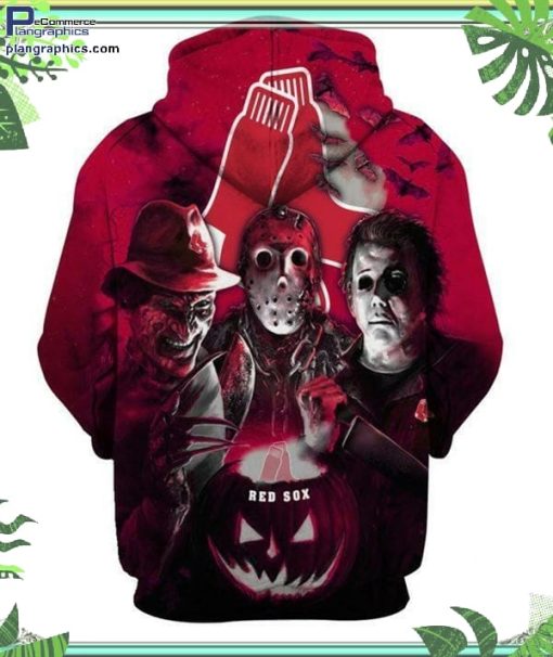 boston red sox mlb horror halloween hoodie and zip hoodie sbq9j