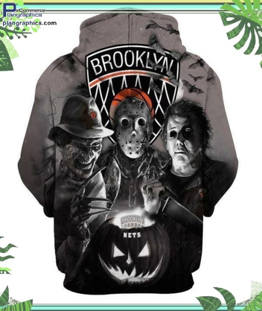brooklyn nets nba horror halloween hoodie and zip hoodie iGo2F
