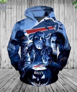 buffalo bills halloween horror night hoodie and zip hoodie BWl1R