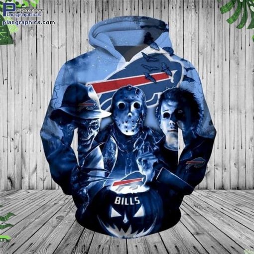 buffalo bills halloween horror night hoodie and zip hoodie BWl1R