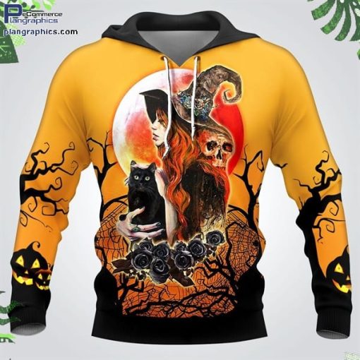cat halloween orange best design hoodie and zip hoodie WGKfw