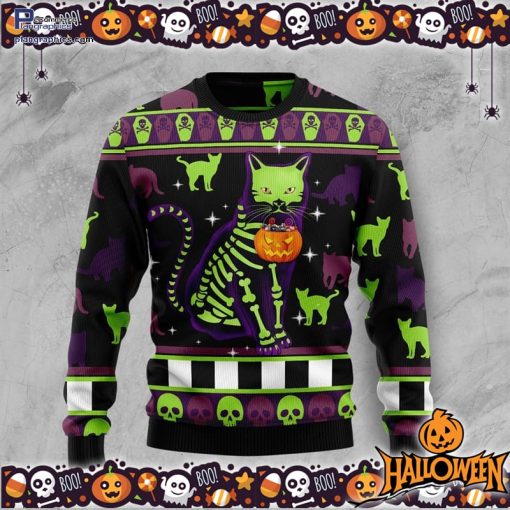 cat pumpkin halloween ugly sweater 34 cy8h3