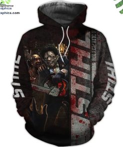 chainsaw horror character halloween hoodie and zip hoodie LR5so