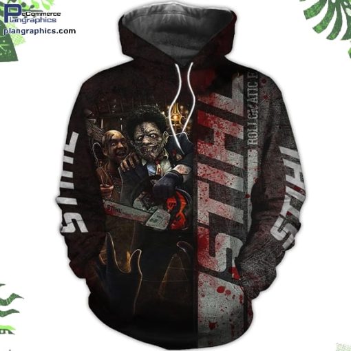 chainsaw horror character halloween hoodie and zip hoodie LR5so