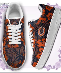 chicago bears nfl hibiscus hawaiian flowers air force 1 af1 sneakers shoes 20 zdbqm