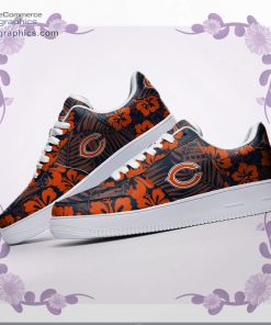 chicago bears nfl hibiscus hawaiian flowers air force 1 af1 sneakers shoes 47 0cpbs