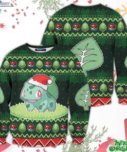 christmas bulbasaur unisex all over print sweater hItTP