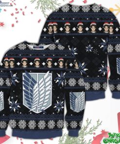 christmas capt levi unisex all over print sweater lss0G