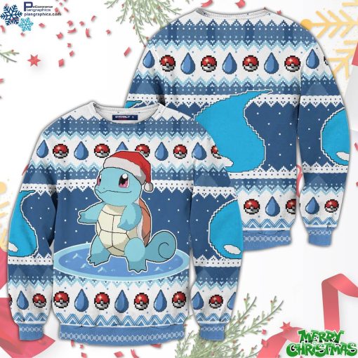 christmas squirtle unisex all over print sweater wyyRz