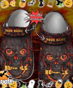 cincinnati bengals skull lava halloween crocs shoes 8ce40
