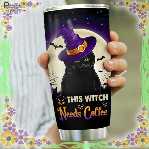 coffee cat witch halloween tumbler 19 Id7QO