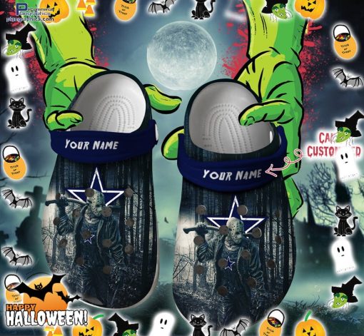 dallas cowboys friday the 13th horror character crocs shoes b4xvL