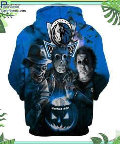 dallas mavericks nba horror halloween hoodie and zip hoodie WoE10