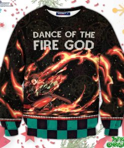 dance of the fire god unisex all over print sweater JuX3g