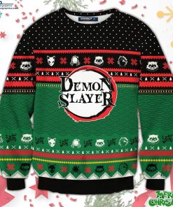 demon slayer holiday unisex all over print sweater 0joFd