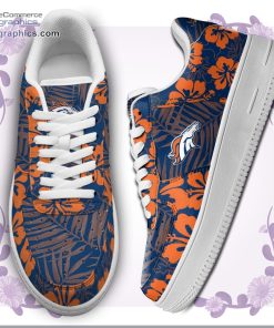 denver broncos nfl hibiscus hawaiian flowers air force 1 af1 sneakers shoes 17 PQ6Od