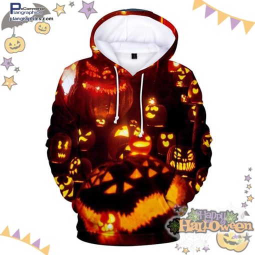 flame pumpkins halloween black hoodie mo0P2